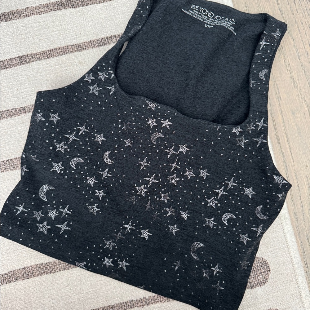 Beyond Yoga Black/Silver Starry Tank